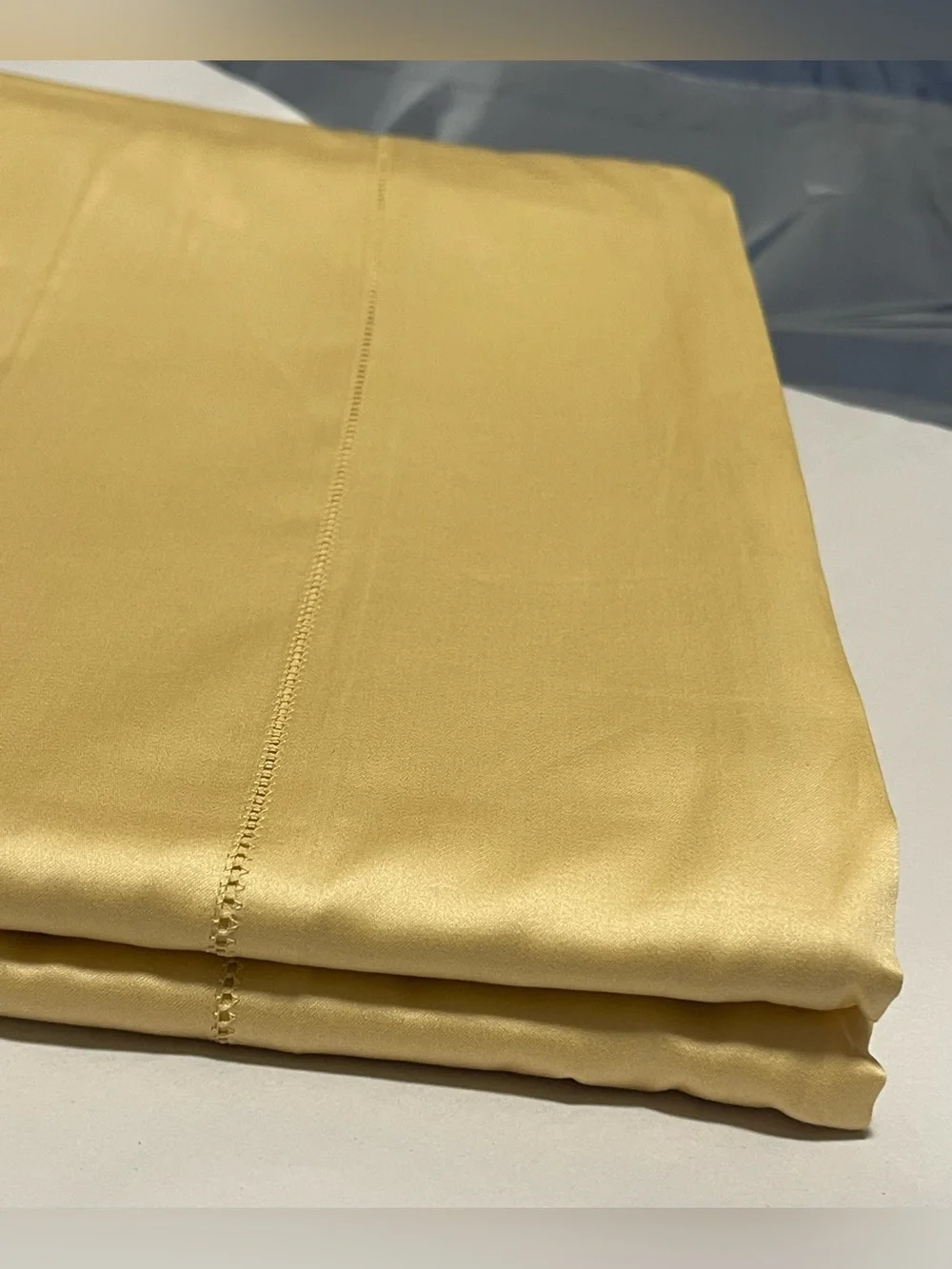 SFERRA Giotto Full/Queen Flat Sheet Extra Long Staple Cotton 96x114” Honey $518